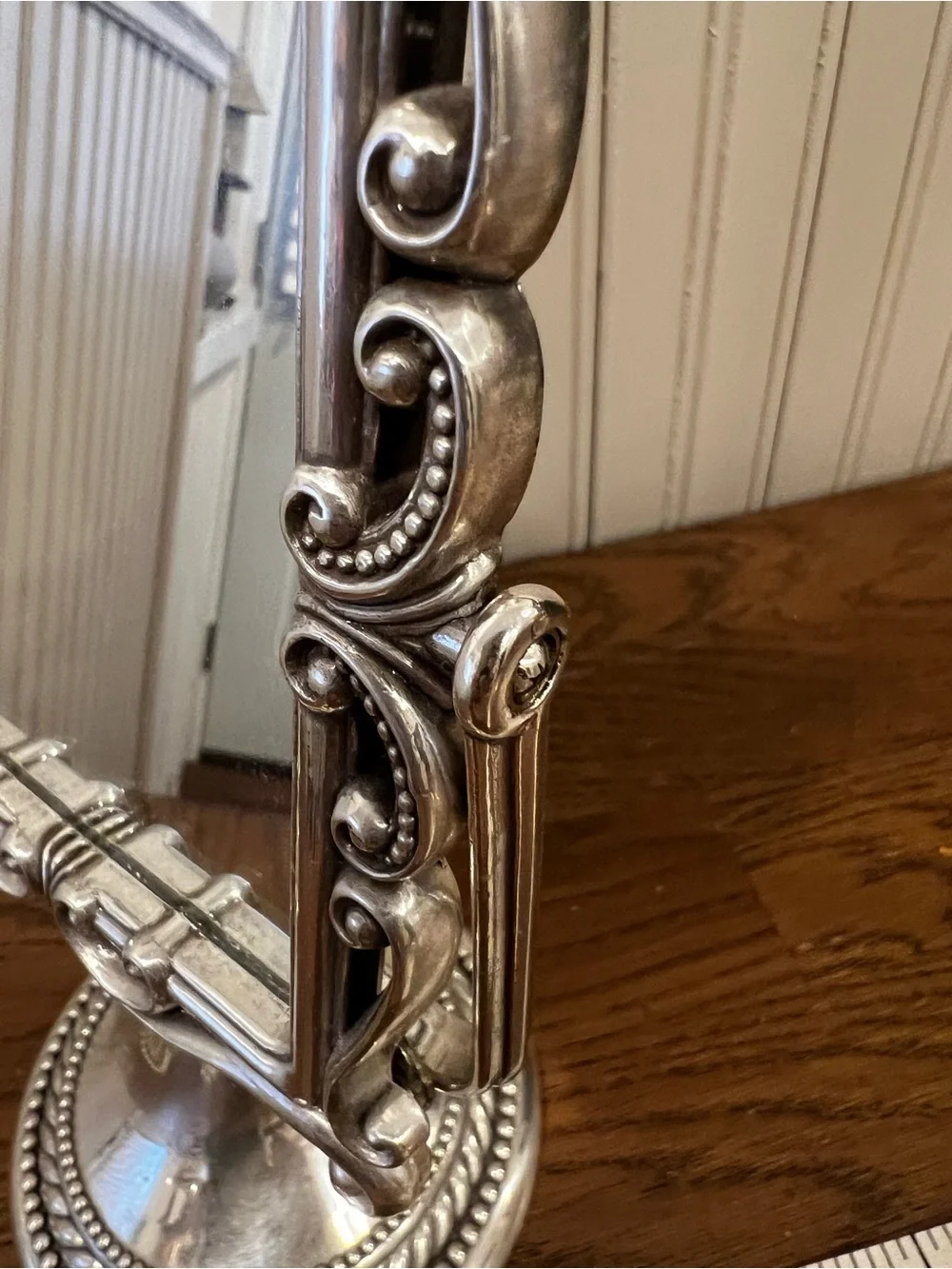 Brighton Marie Antoinette Tabletop Vanity Swivel Mirror Rare Find